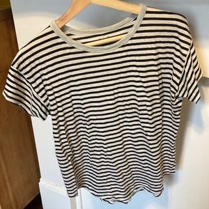 Madewell whisper striped tee